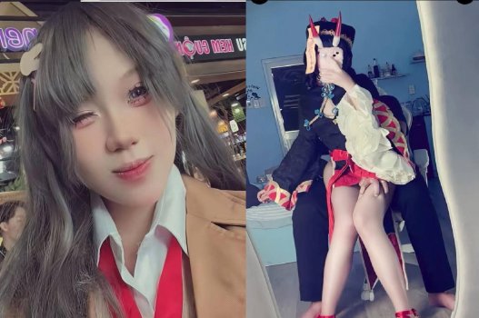 Cô gái cosplay lộ video sex bí mật với bạn thân người yêu